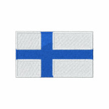 Finland world flag embroidered men's t-shirt