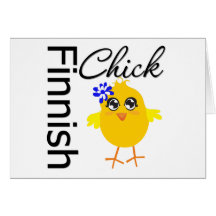 Finnish Chick Card