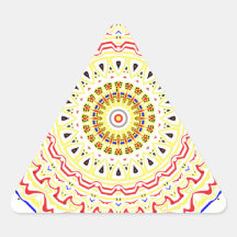 Fiona Pop Art Mandala Kaleidoscope Sticker