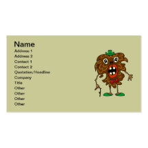 Fir-cone monster funny Business Card