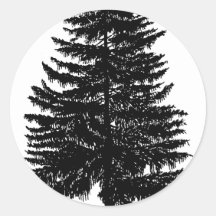fir tree sticker