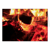 Fire and Hot Coals Greeting Cards