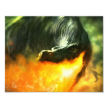 Fire-Breathing Dinosaur or Dragon by Michael Maher Photo Art