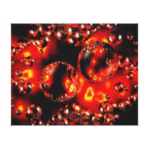 Fire Bubbles Canvas Print