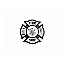Fire Chief Post Card