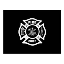 Fire Chief Postcard