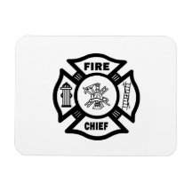 Fire Chief Vinyl Magnets