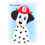 Fire Dept. Theme Boy's Birthday Party Invitation