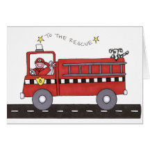 Fire Engine Greeting Cards