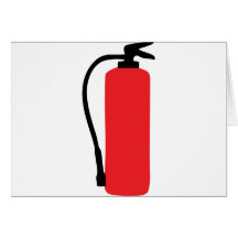 fire extinguisher greeting cards