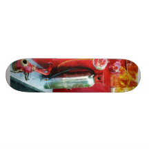 Fire Extinguisher on Fire Truck Skateboards