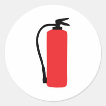 fire extinguisher round stickers