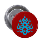 Fire Facial Mask Pinback Buttons