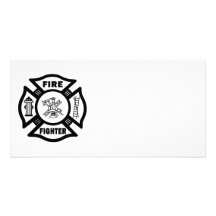 Fire Fighter Maltese Customised Photo Card
