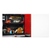 Fire Fighting Supplies Personalized Photo Card