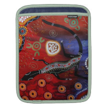 Fire Goanna Dreaming Sleeves For iPads