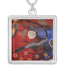 Fire Goanna Dreaming Necklace
