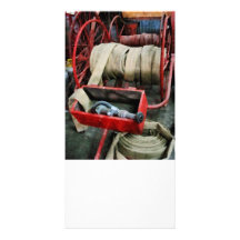 Fire Hoses Customized Photo Card