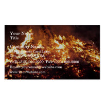 Fire in forest business cards