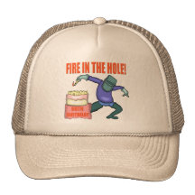Fire In The Hole 80th Birthday Gifts Hats