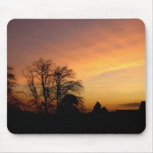 fire in the sky mouse pad