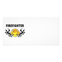 Fire Line Tattoo Photo Card