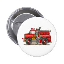 Fire Pumper Rescue Truck Button Pin