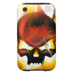 fire skull valentine tough iPhone 3 cases