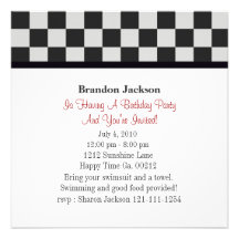 Fire Truck Birthday Party Invitations