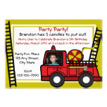 Fire Truck Fun/ Photo Invite