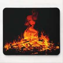 Fire Woman Mouse Pads