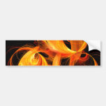 Fireball Abstract Art Bumper Sticker