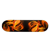 Fireball Abstract Art Skateboard