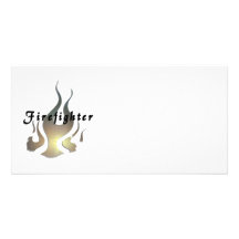 Firefighter Decal Photo Card Template
