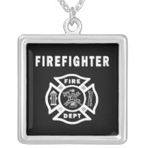 Firefighter Fire Dept Custom Necklace