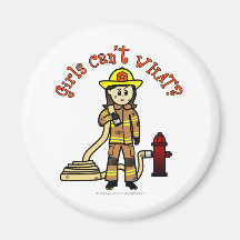Firefighter Girl Magnets