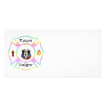 Firefighter Kids Custom Photo Card