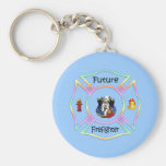 Firefighter Kids Keychain