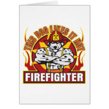 Firefighter Likes it Hot Cards