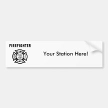 Firefighter Logo Bumper Stickers