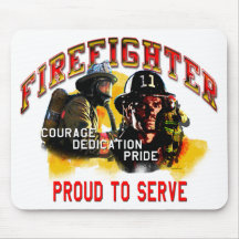 Firefighter Mouse Pads
