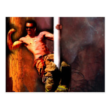 FIREFIGHTER RYAN MALICKI POST CARDS