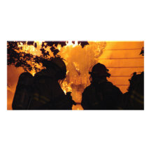 Firefighter Team Photo Greeting Card