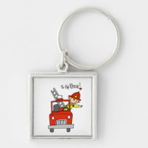 Firefighter to the Rescue T-shirts and Gifts Key Chains