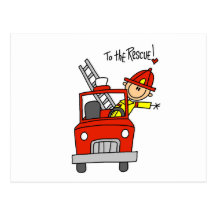 Firefighter To the Rescue Tshirts and Gifts Postcards