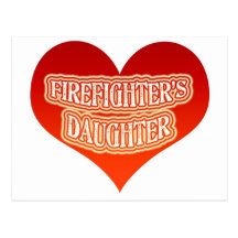 Firefighter's Daughter Postcard
