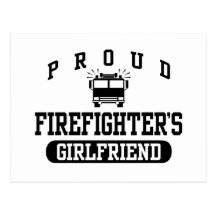 Firefighter's Girlfriend Postcards