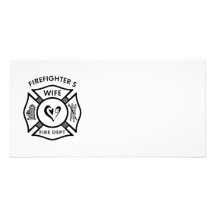 Firefighter's Wife Photo Greeting Card