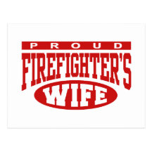 Firefighter's Wife Postcard