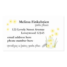 Fireflies Flying Business Card Template